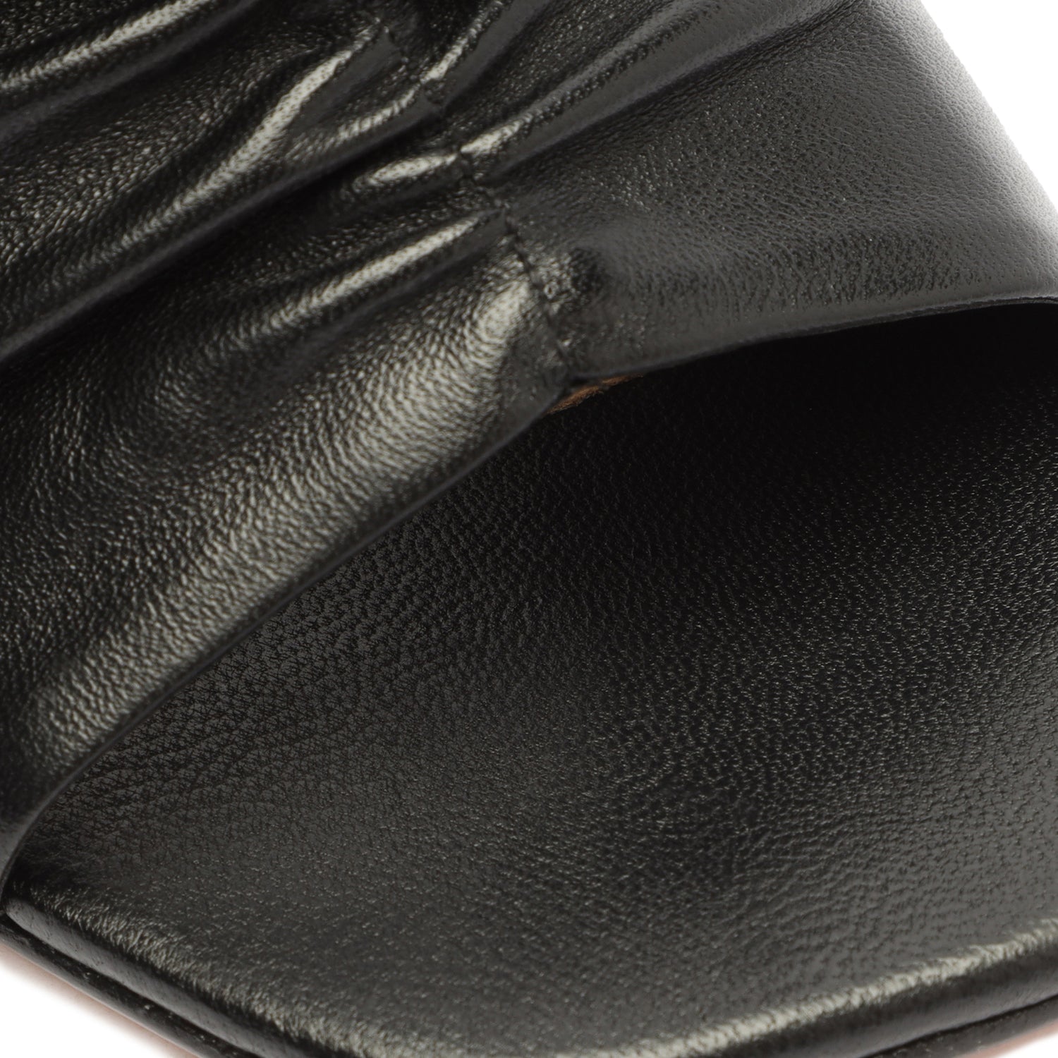 Mallory Nappa Leather Sandal Black