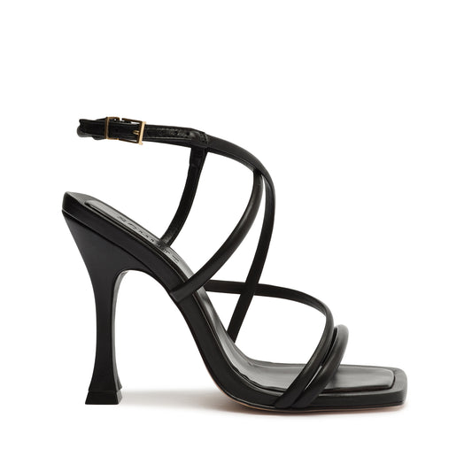 Lovi Nappa Leather Sandal OLD 5 Black Nappa Leather - Schutz Shoes