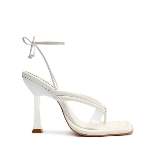 Meghan Vinyl Sandal Sandals Sale 5 White Faux Leather & Vinyl - Schutz Shoes