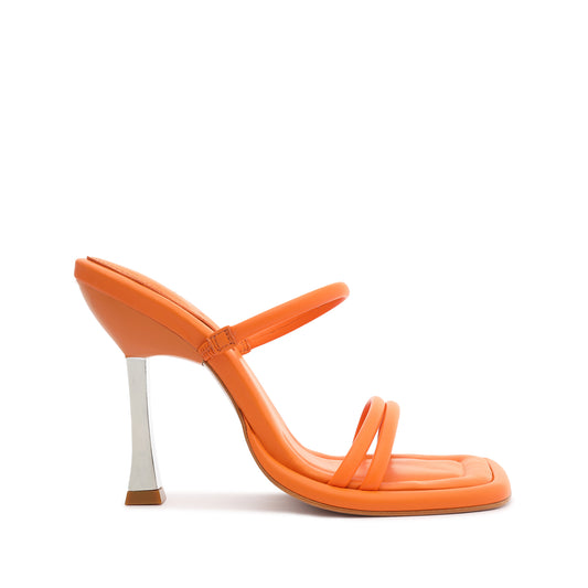 Agatha Sandal Sandals Sale 5 Bright Tangerine Leather - Schutz Shoes