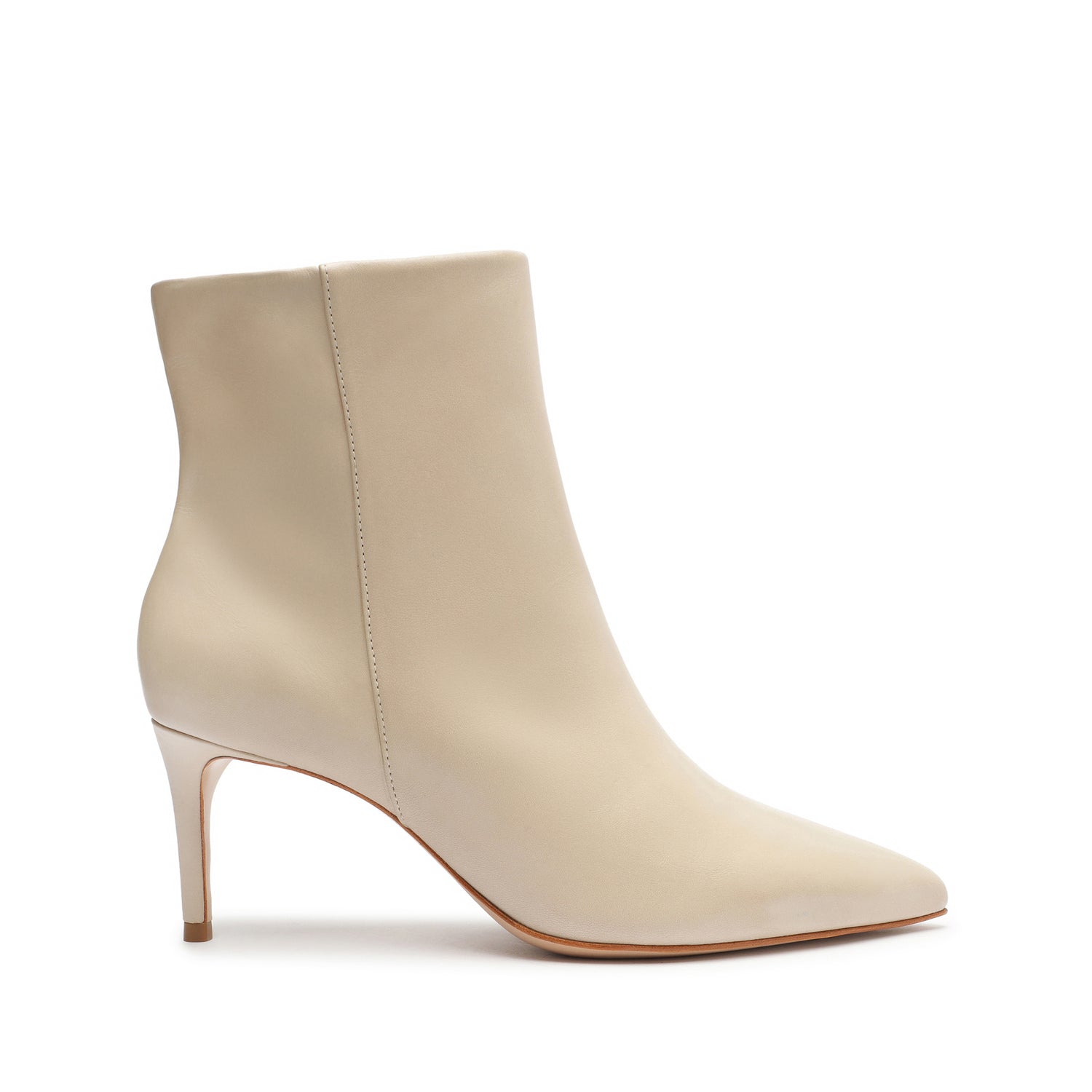 Mikki Mid Bootie Oyster Faux Leather