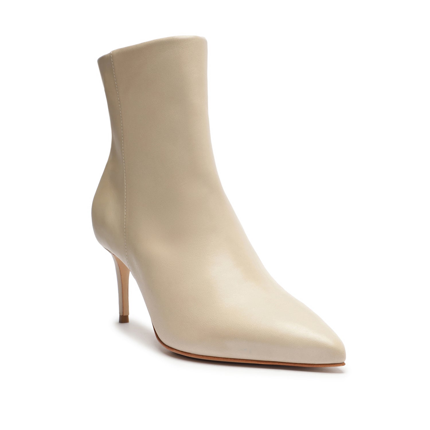 Mikki Mid Bootie Oyster Faux Leather