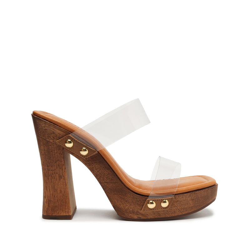 Aryana Vinyl Sandal Sandals Sale 5 Wood Vinyl - Schutz Shoes