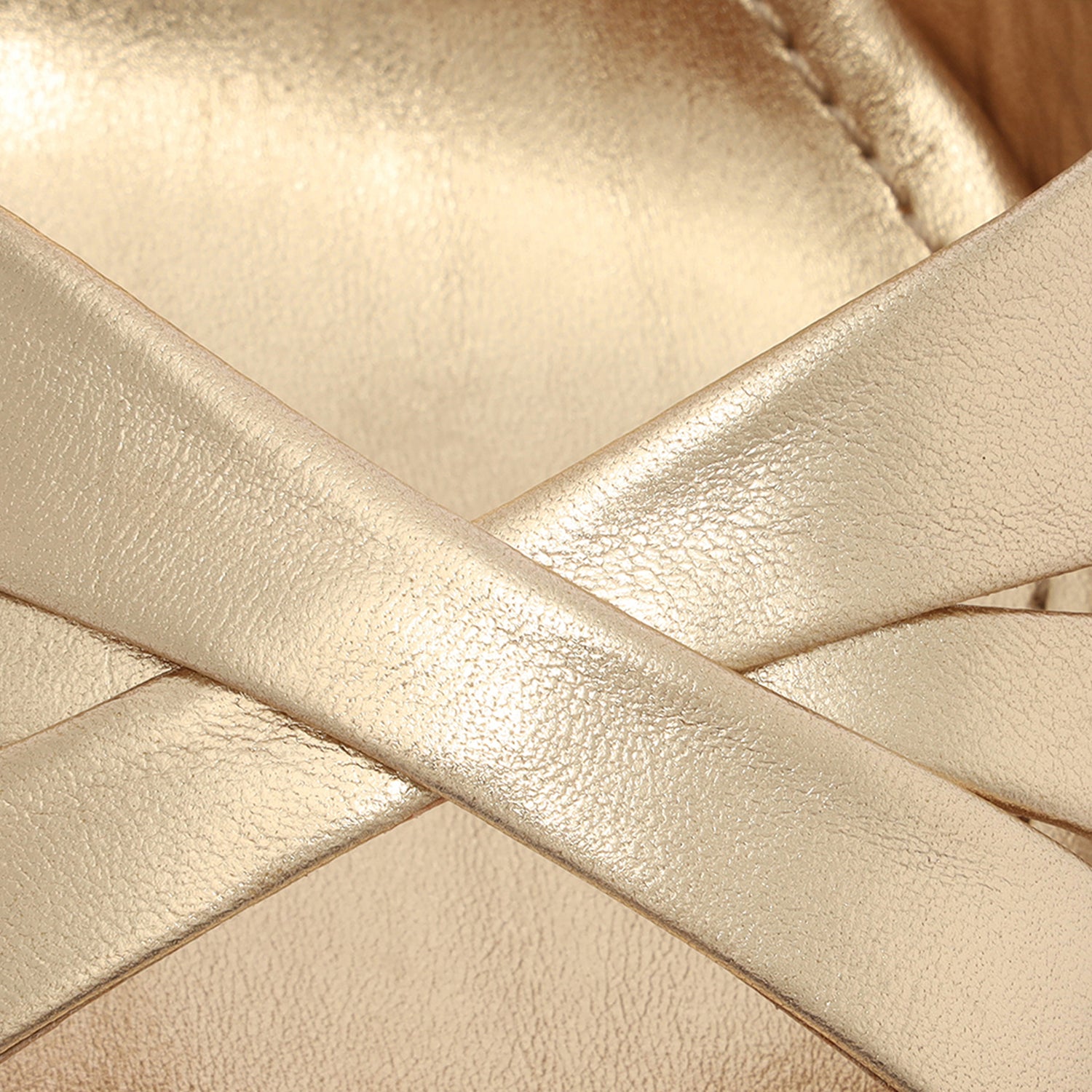 Keefa High Metallic Leather Sandal Gold Metallic Leather