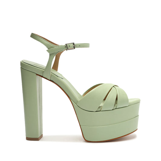 Keefa High Nappa Leather Sandal Sandals Open Stock 5 Sage Nappa Leather - Schutz Shoes