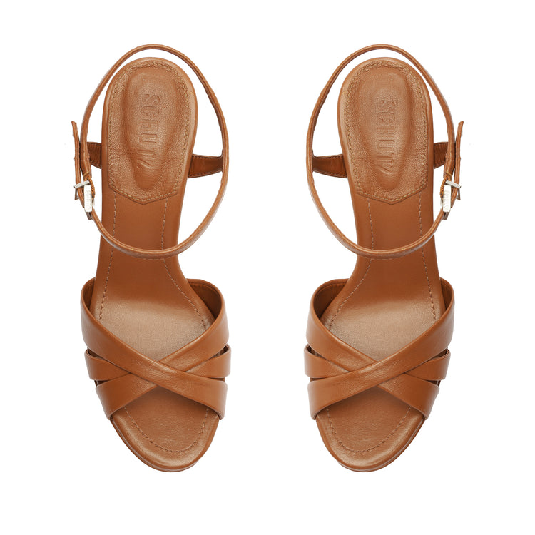 Keefa High Nappa Leather Sandal Sandals Spring 23    - Schutz Shoes