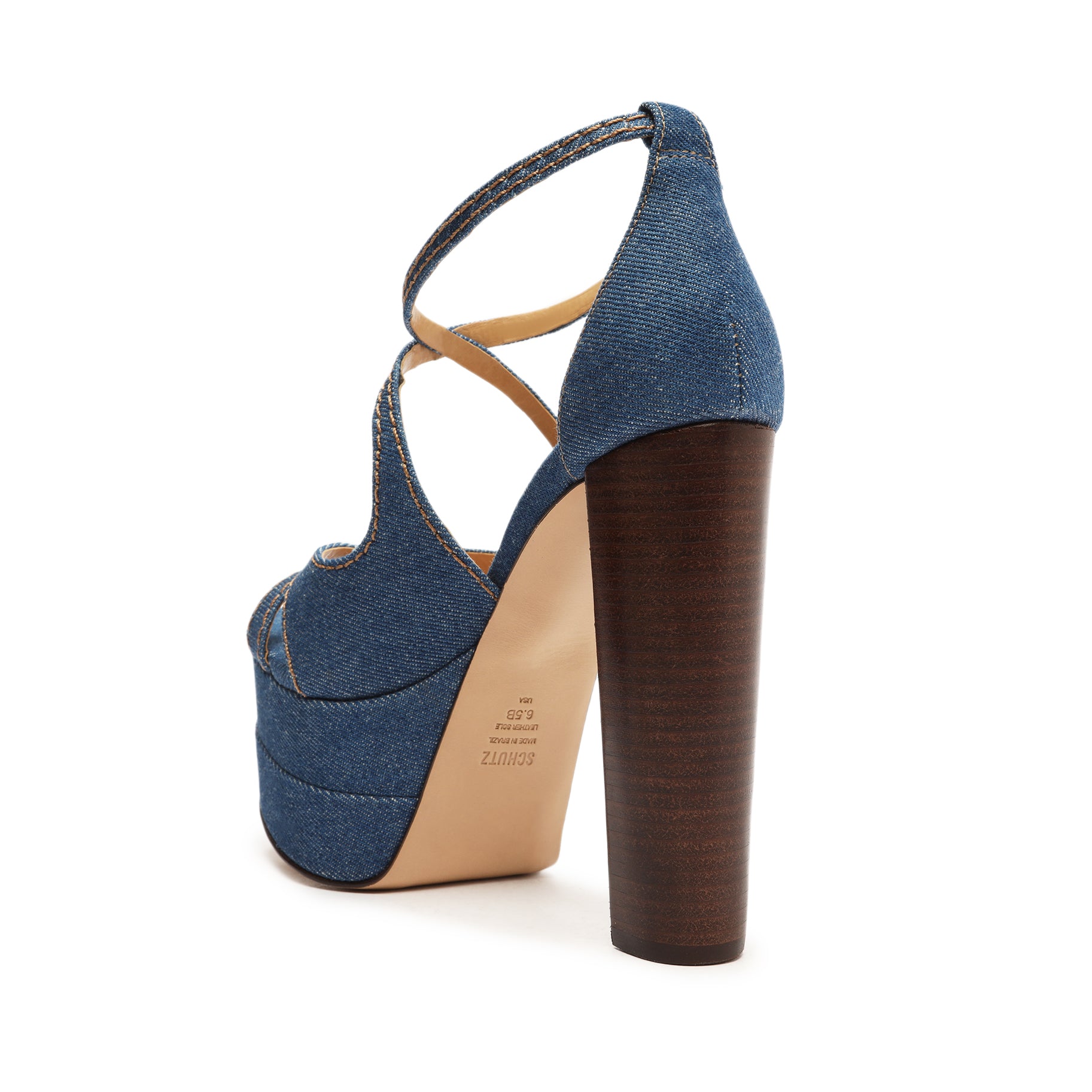 Latifah Casual Denim Sandal Sandals Fall 22    - Schutz Shoes