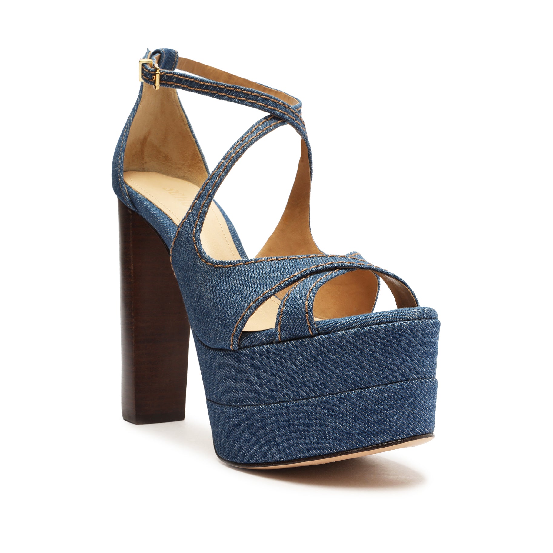 Latifah Casual Denim Sandal Sandals Fall 22    - Schutz Shoes