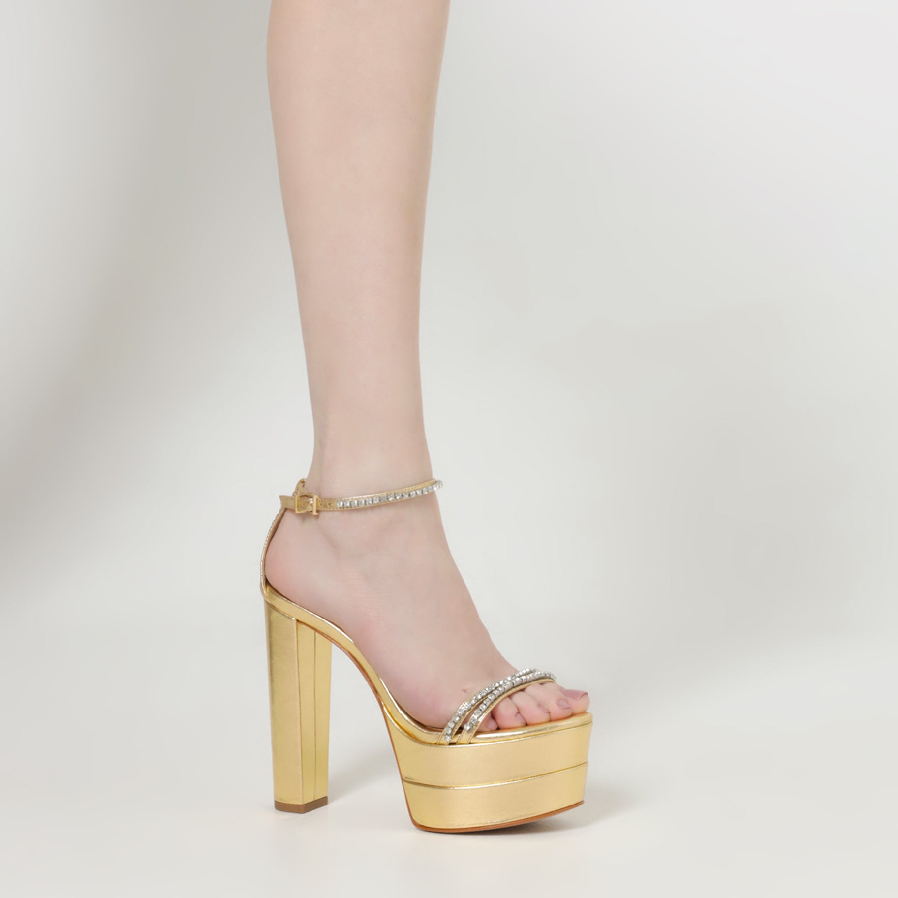 Fabienne Platform Metallic Leather Sandal Sandals OLD    - Schutz Shoes