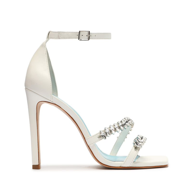 Linsey Nappa Leather Sandal Sandals Sale 5 White Nappa Leather - Schutz Shoes