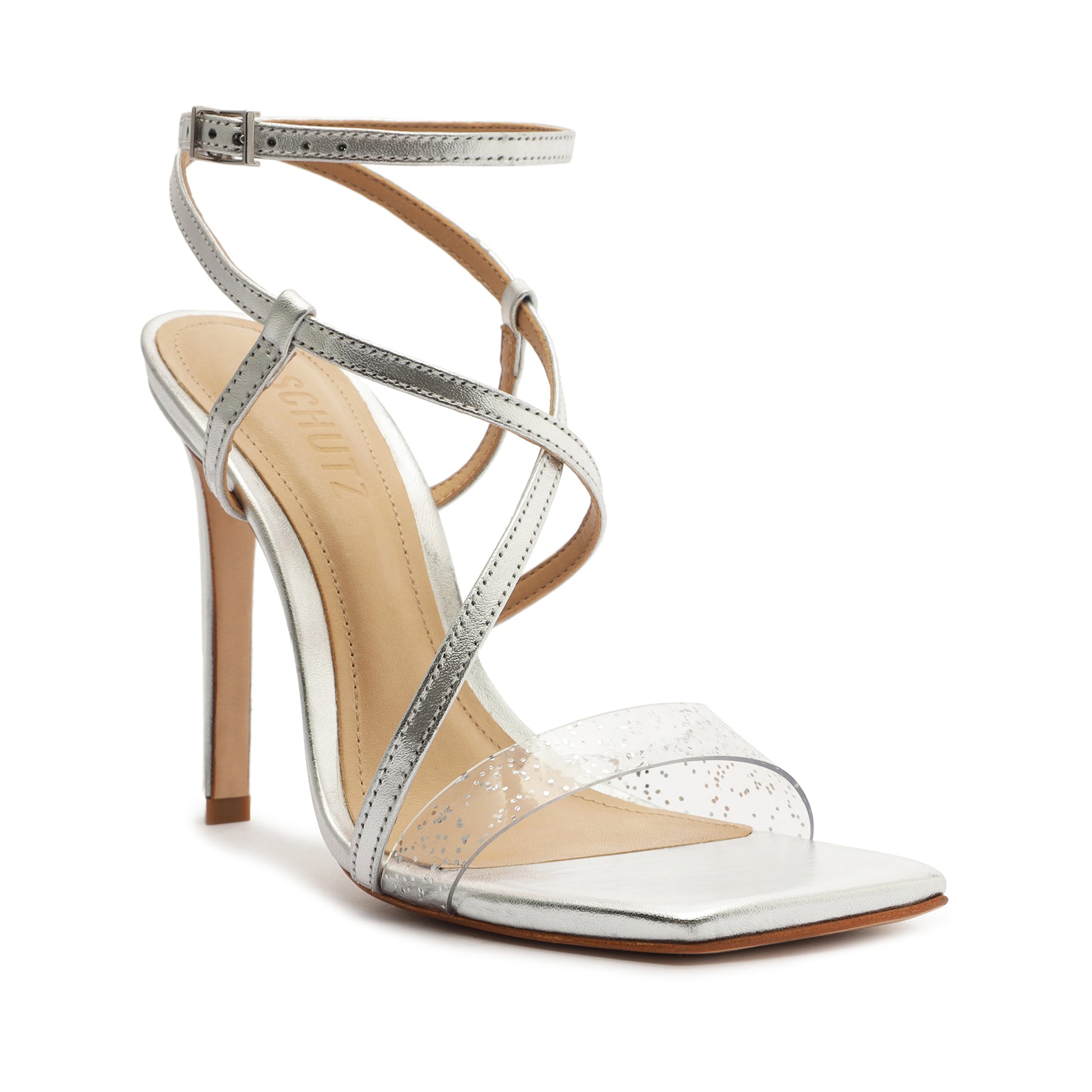 Aisha Glittery Vinyl Sandal Sandals Sale    - Schutz Shoes