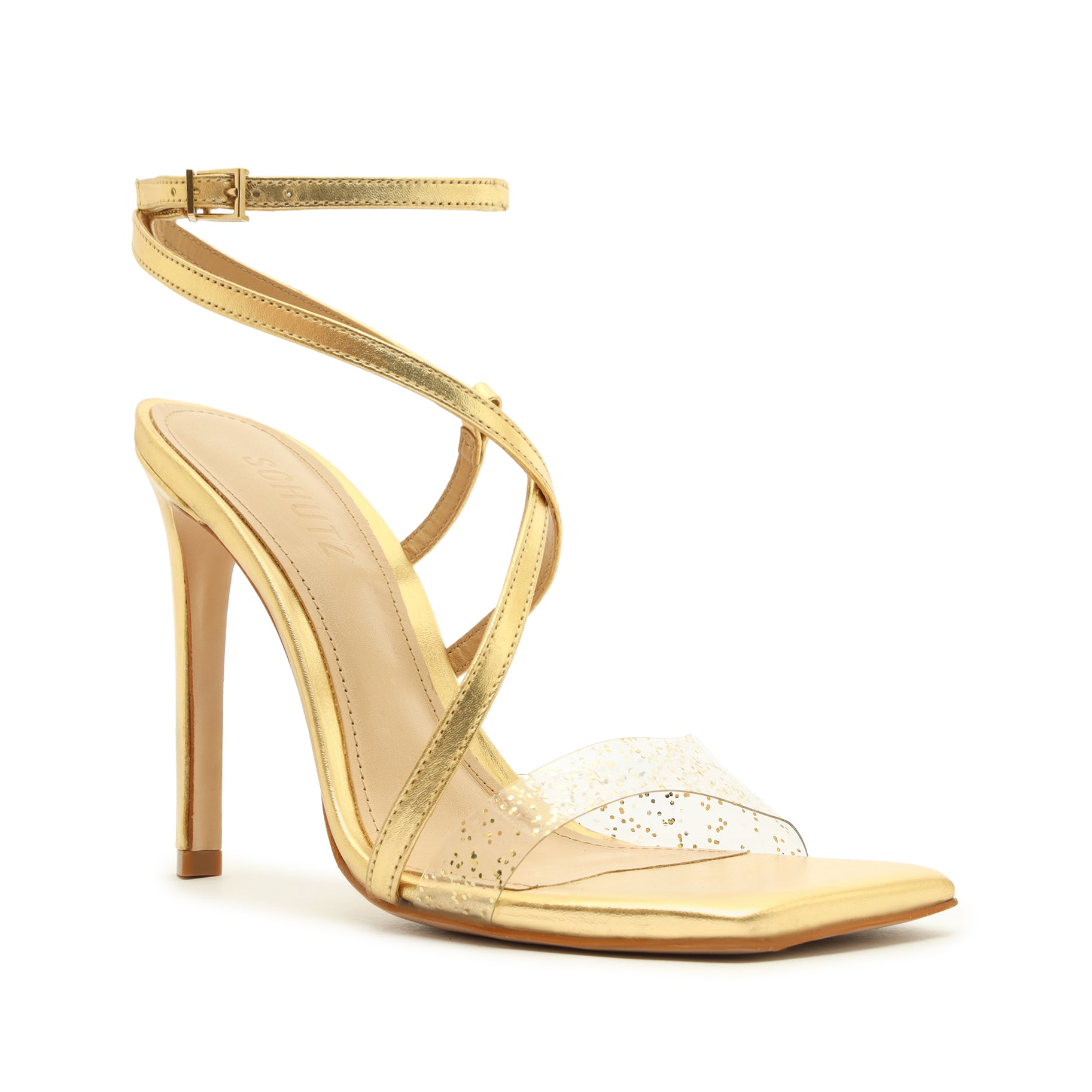 Aisha Leather & Vinyl Sandal Sandals OLD    - Schutz Shoes