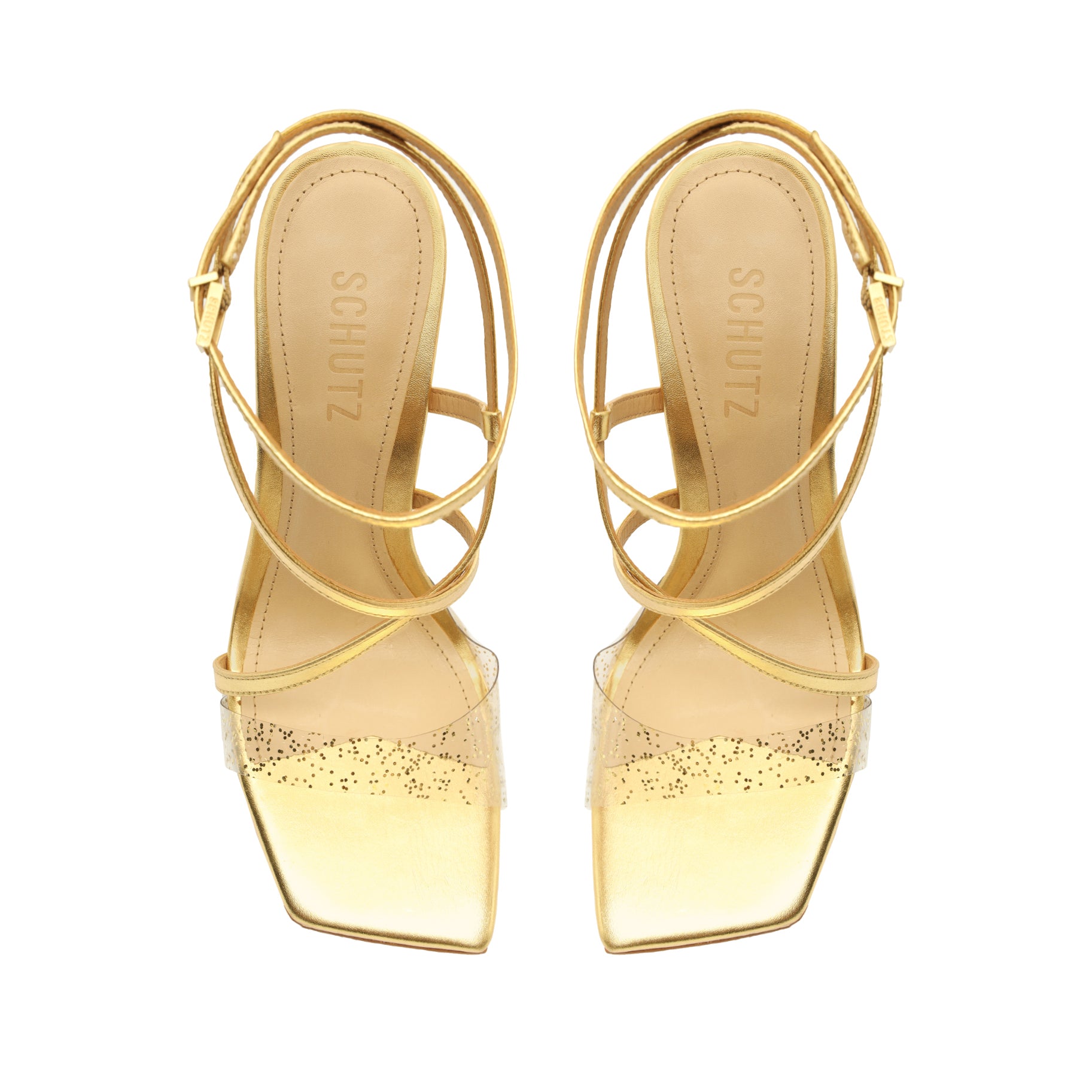 Aisha Leather & Vinyl Sandal Sandals OLD    - Schutz Shoes