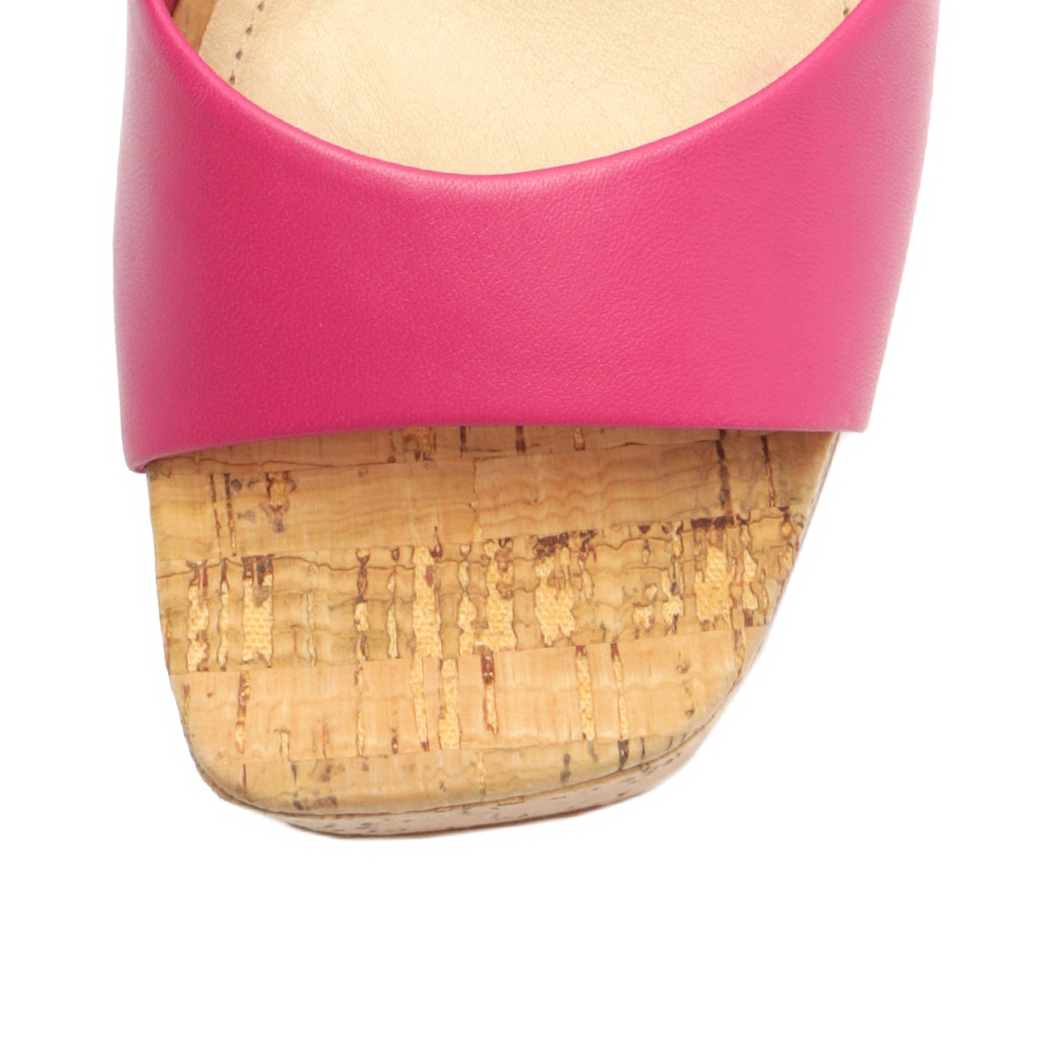 Glayce Nappa Leather Sandal Hot Pink