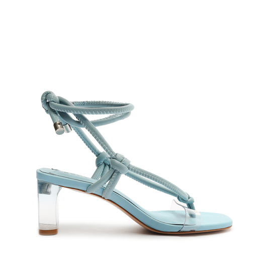 Siena Mid Leather & Vinyl Sandal Sandals OLD 5 Wonder Blue Faux Leather & Vinyl - Schutz Shoes