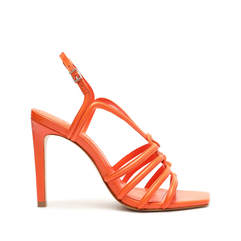 Octavia Calf Leather Sandal Sandals OLD 5 Flame Orange Calf Leather - Schutz Shoes