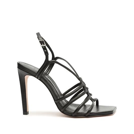 Octavia Calf Leather Sandal 5 Black Calf Leather - Schutz Shoes