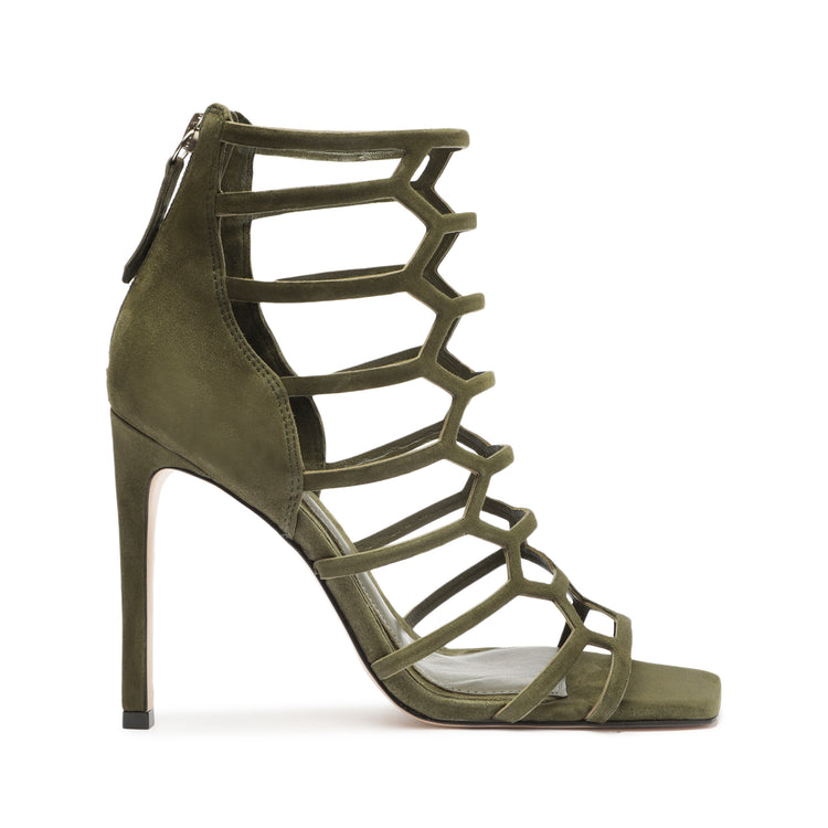Julianna Suede Sandal Sandals Fall 22 5 Military Green Suede - Schutz Shoes