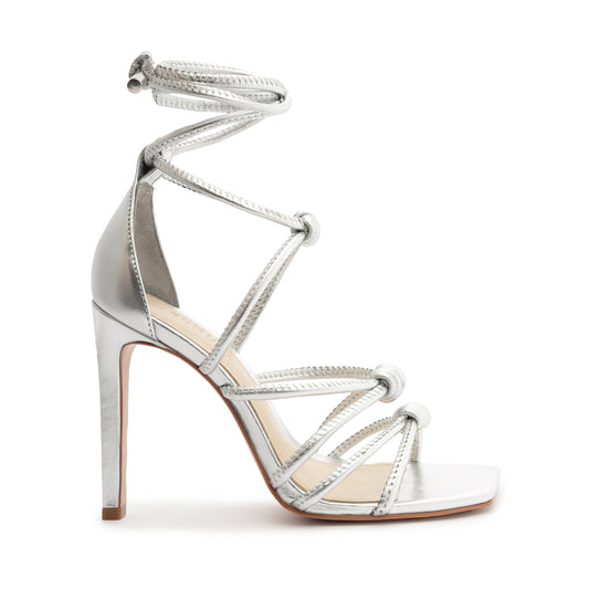 Lela Mettalic Strech Sandal Sandals FALL 23 5 Silver Mettalic Strech - Schutz Shoes