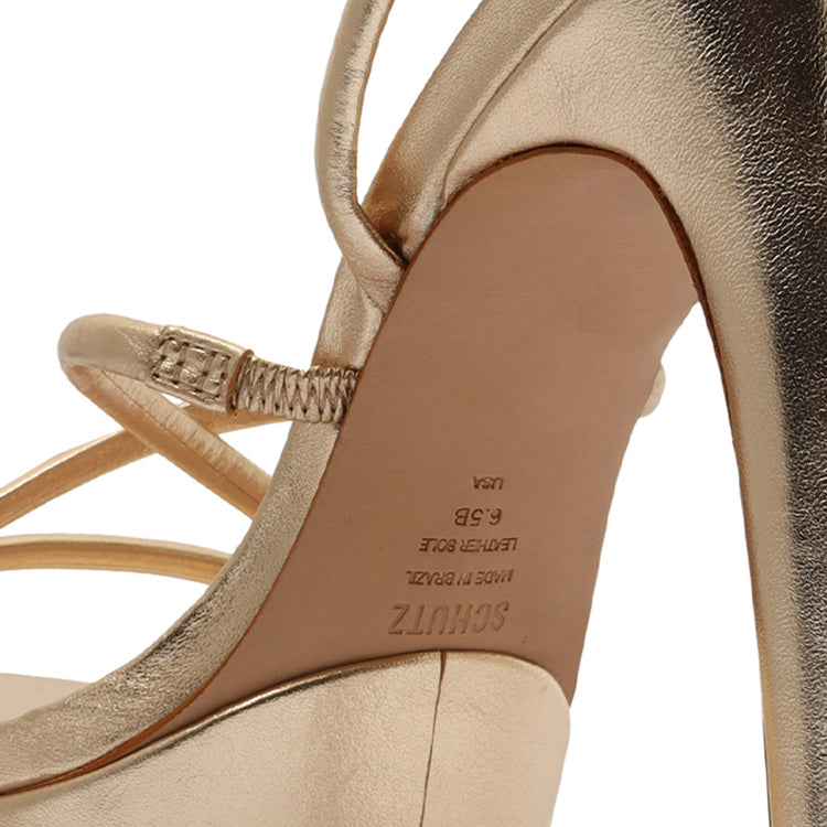 Zilla Metallic Leather Sandal Sandals Sale    - Schutz Shoes