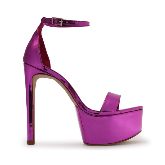 Cadey-Lee Platform Specchio Leather Sandal Sandals OLD 5 Fucsia Specchio Leather - Schutz Shoes