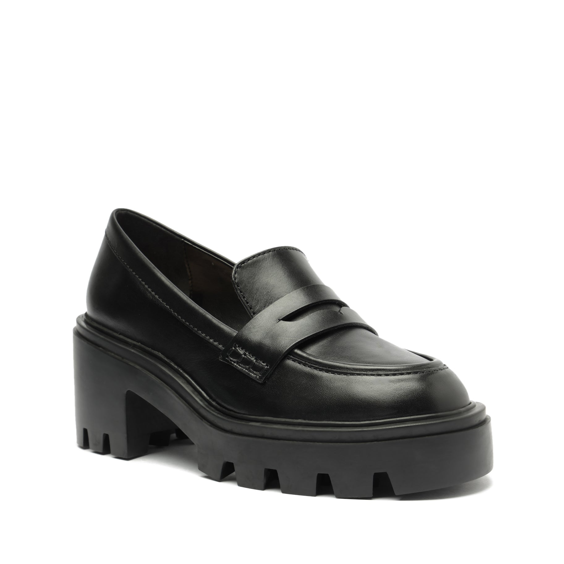 Viola Tractor Leather Flat Flats PRE FALL 23    - Schutz Shoes