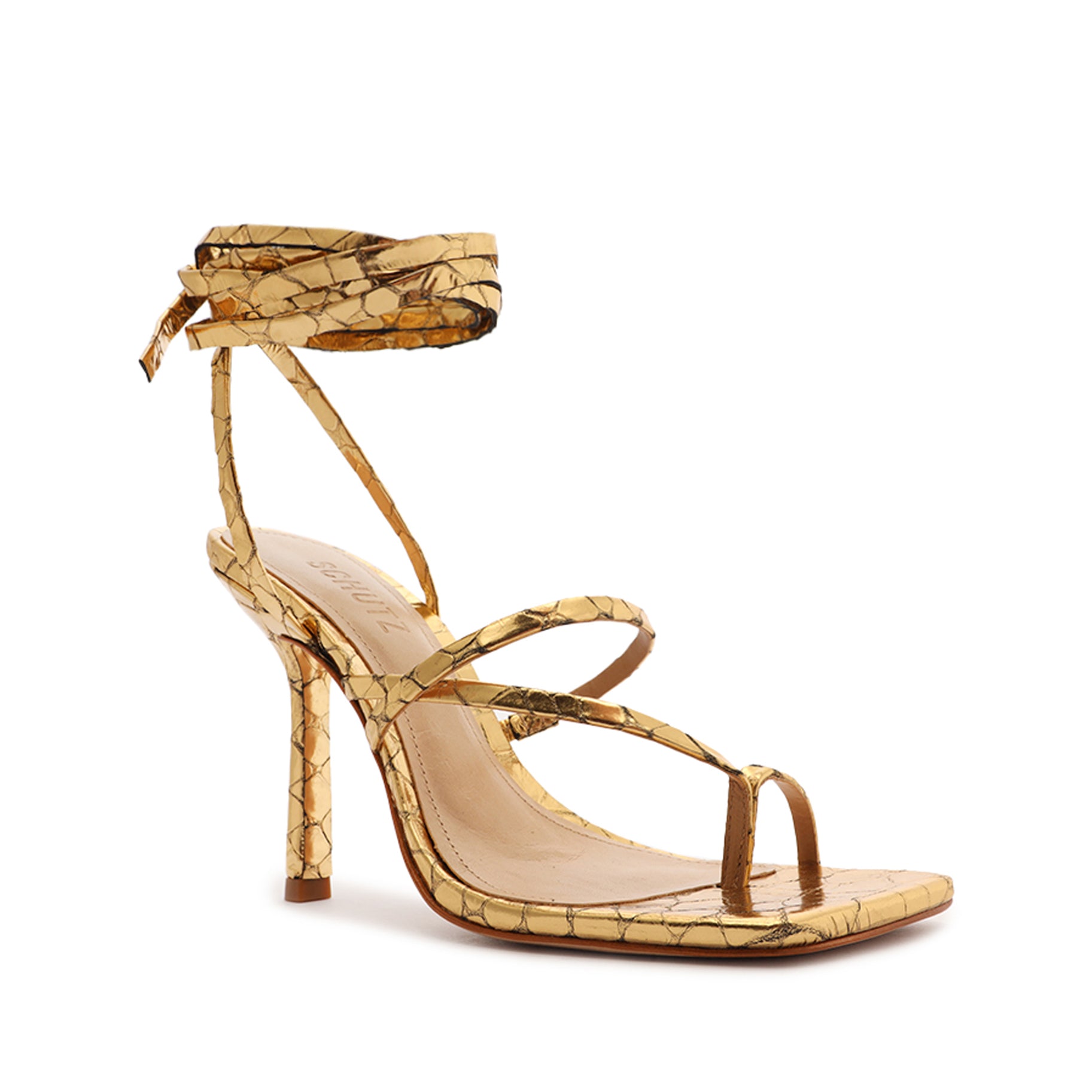 Lily Metallic Leather Sandal Sandals Sale    - Schutz Shoes