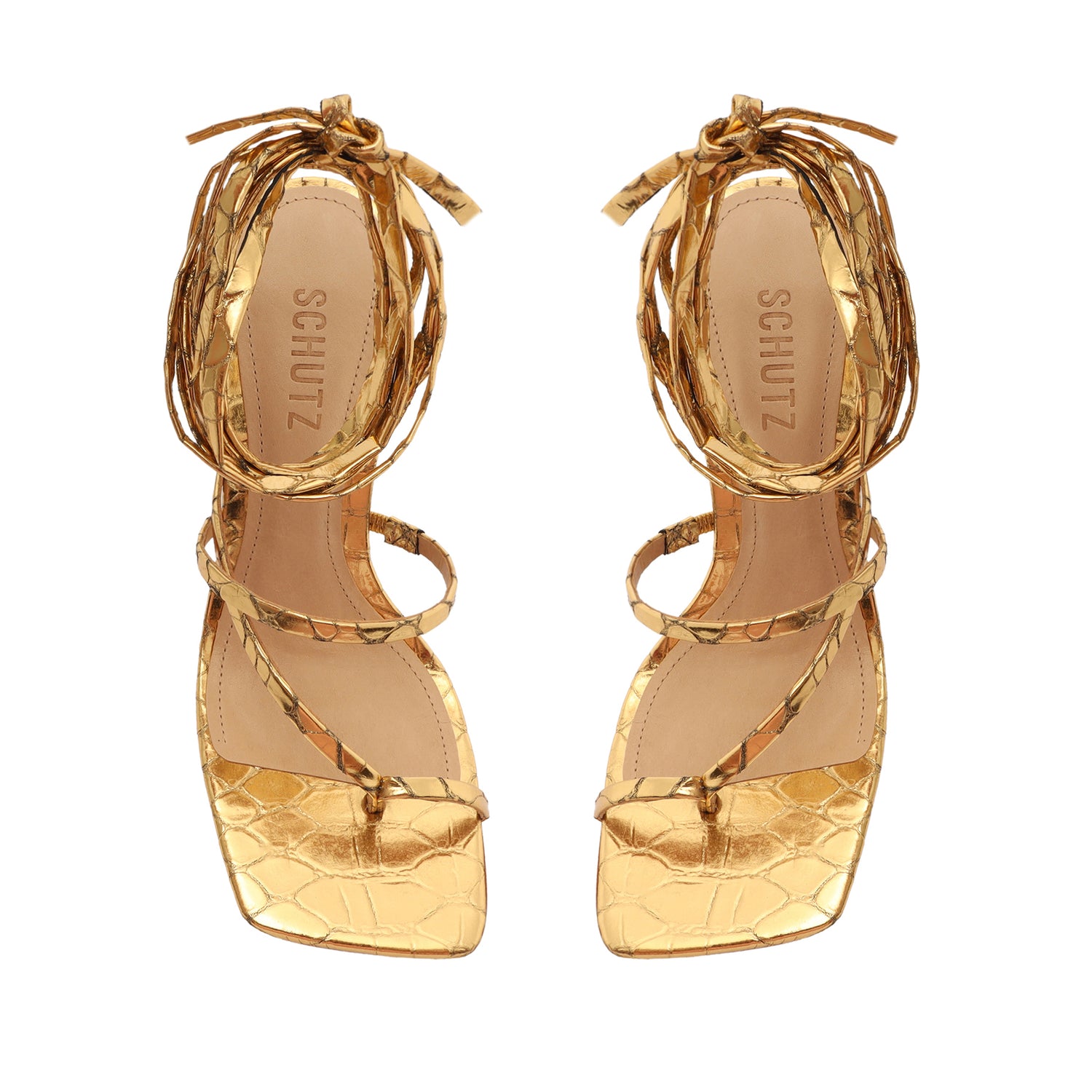 Schutz gold hot sale sandals