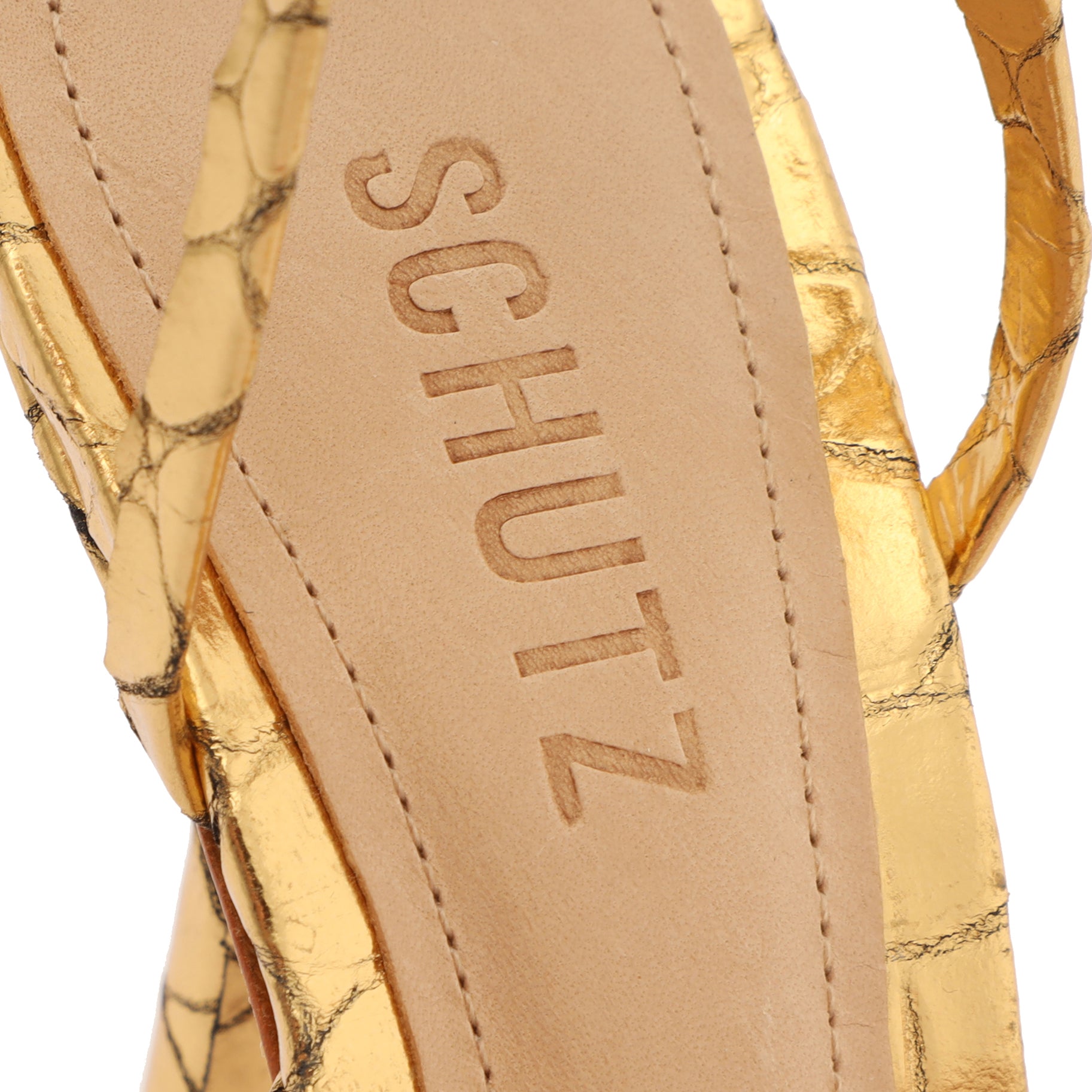 Lily Metallic Leather Sandal Sandals Sale    - Schutz Shoes