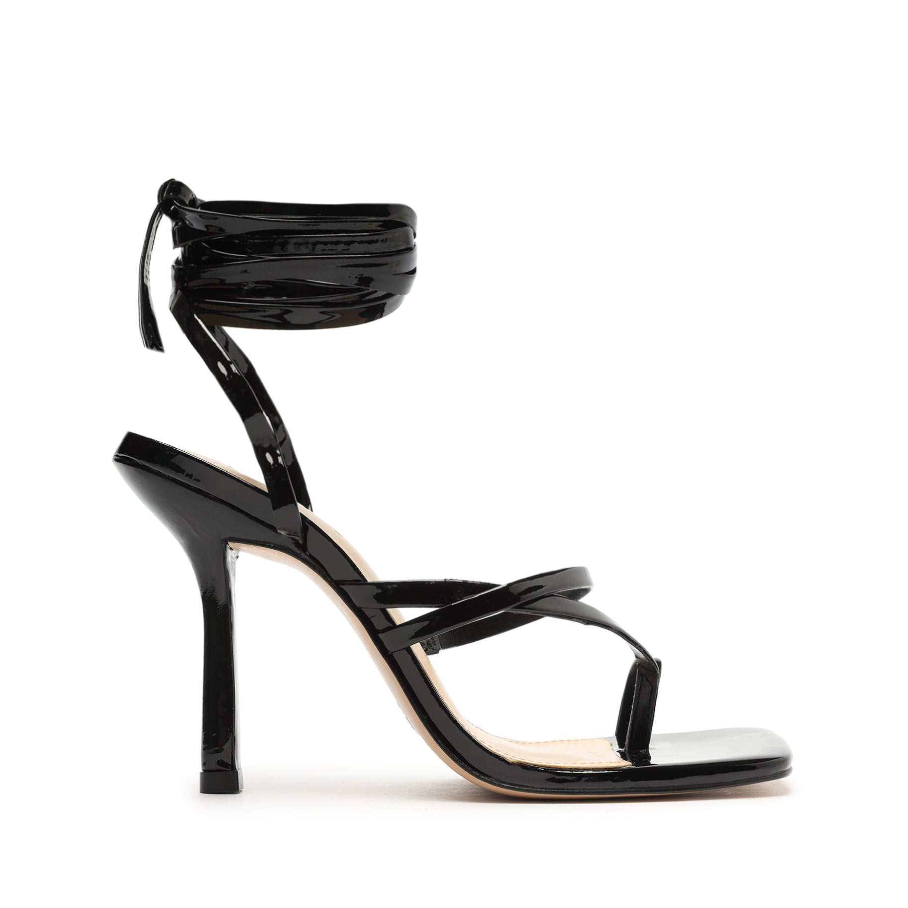 Lily Patent Sandal Sandals OLD 5 Black Faux Patent Leather - Schutz Shoes