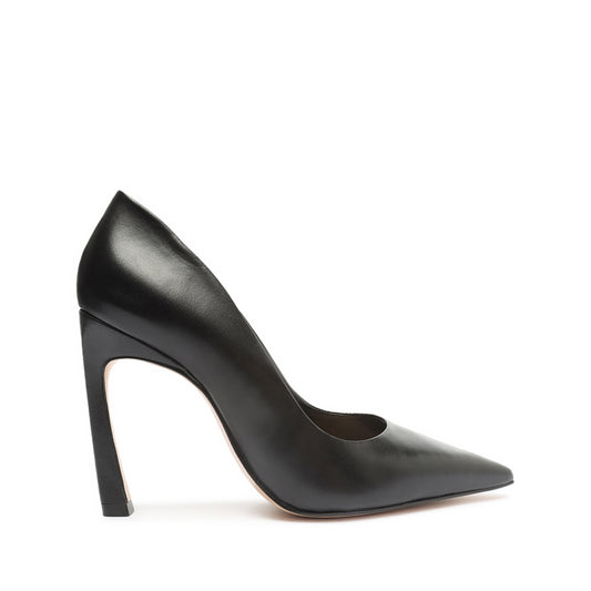 Lou Curve Leather Pump Pumps Pre Fall 22 5 Black Nappa Leather - Schutz Shoes