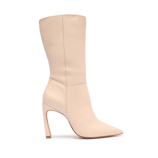 Elissa Leather Bootie Booties Pre Fall 22 5 Rose Faux Leather - Schutz Shoes