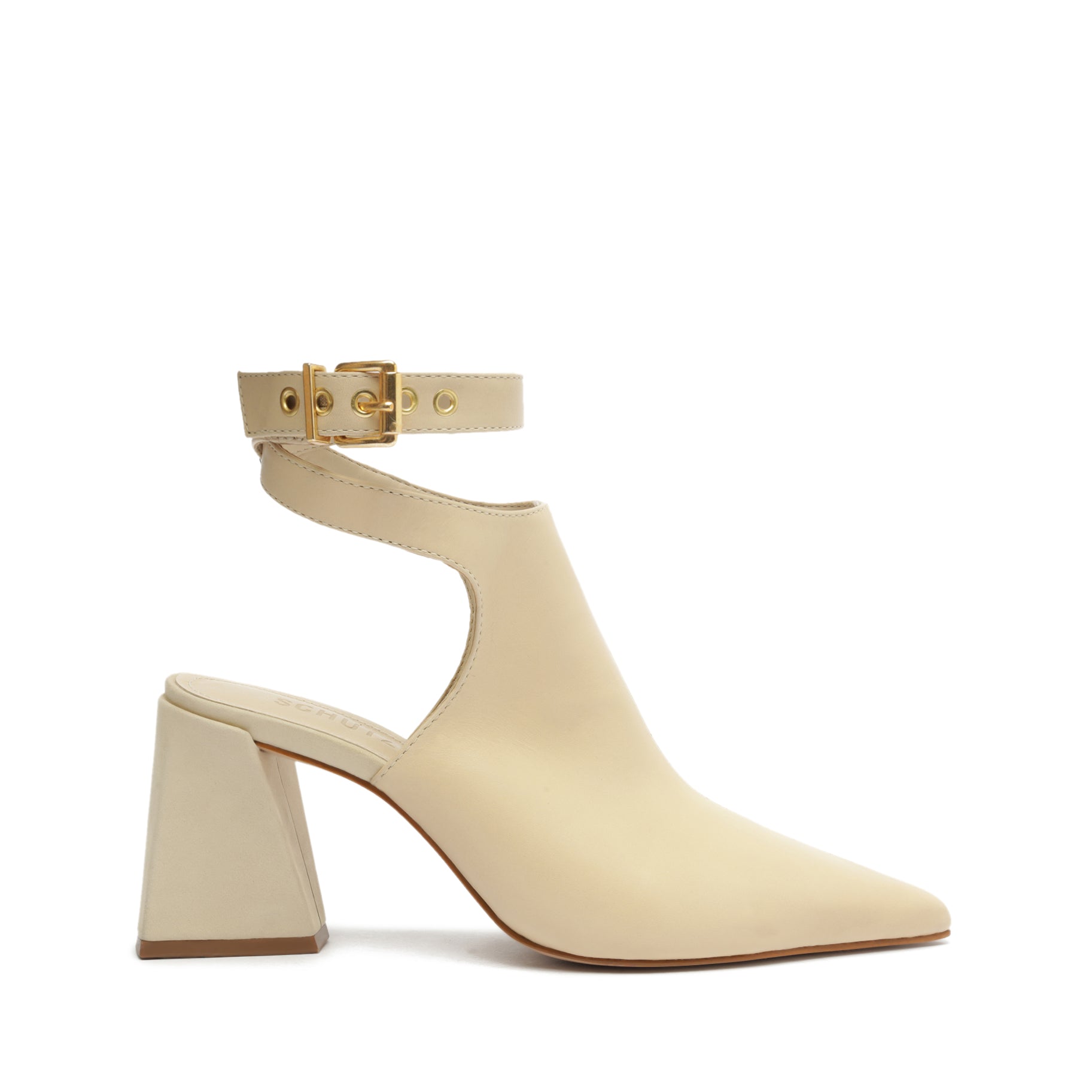 Kala Leather Pump Pumps PRE FALL 23 5 Eggshell Leather - Schutz Shoes