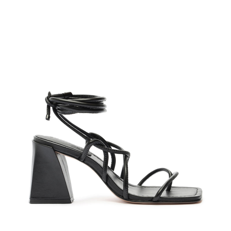 Fernanda Sandal Sandals Open Stock 5 Black Faux Leather - Schutz Shoes