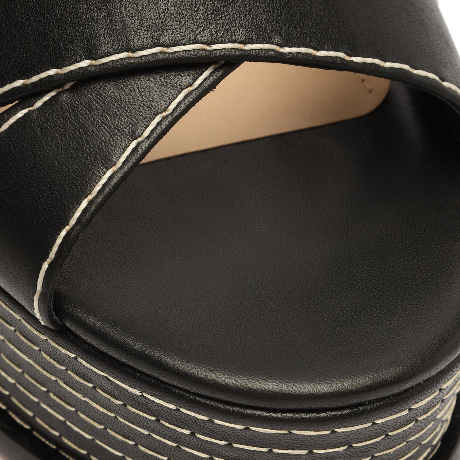 Keefa High Casual Sandal Black Atanado Leather