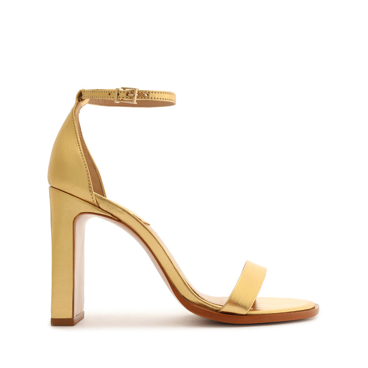 Suzy Lee Metallic Leather Sandal Sandals Pre Fall 22 5 Gold Metallic Leather - Schutz Shoes