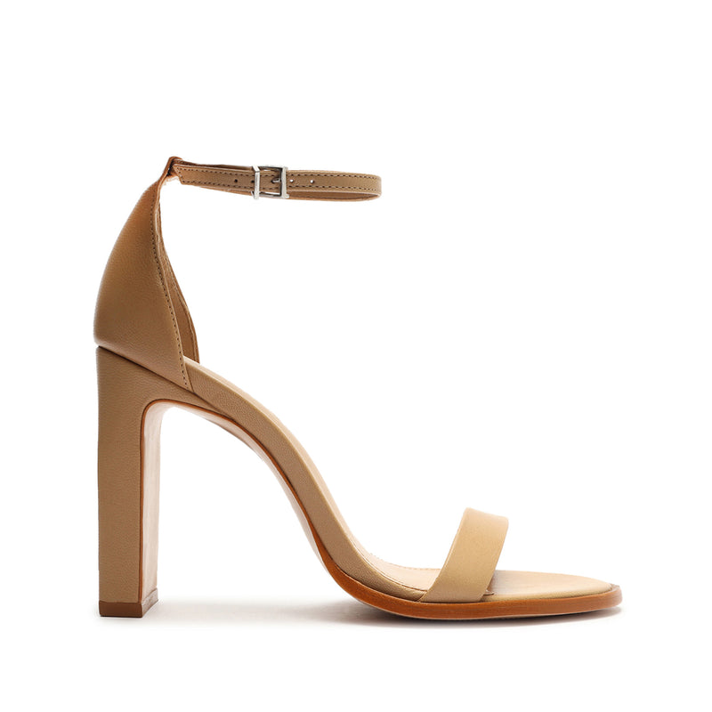 Suzy Lee Nappa Leather Sandal Sandals Pre Fall 22 5 Light Beige Nappa Leather - Schutz Shoes