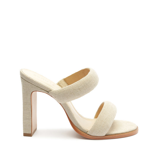 Mully Fabric Sandal Summer 23 5 Cru Ivory Fabric - Schutz Shoes