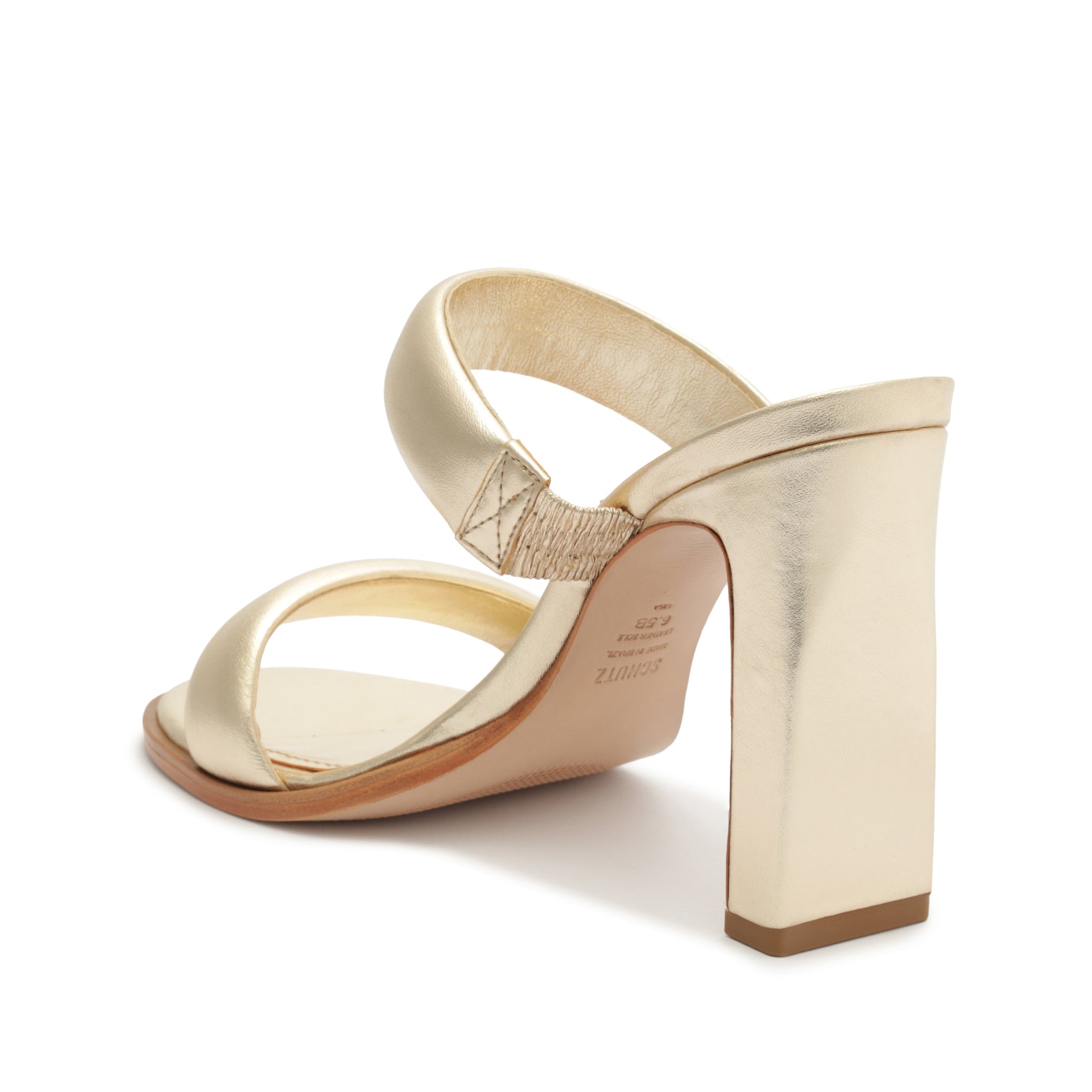 Mully Metallic Leather Sandal Sandals Summer 23    - Schutz Shoes