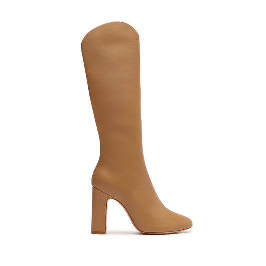 Gabrielle Up Boot OLD 5 Honey Beige Faux Leather - Schutz Shoes