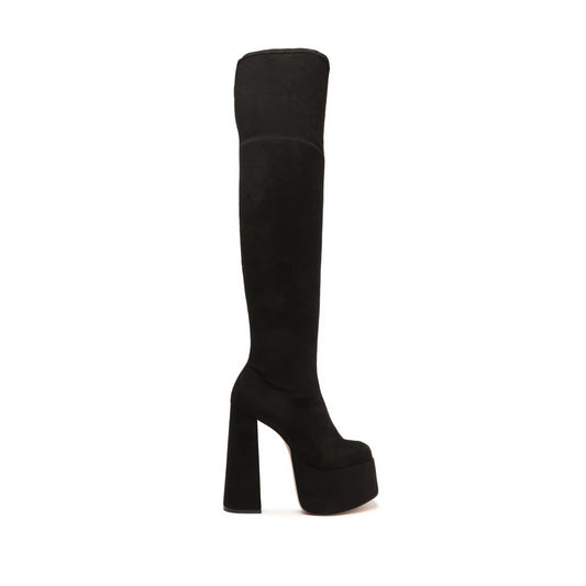 Shirley Over The Knee Boot Boots OLD 5 Black Lux Stretch Fabric - Schutz Shoes