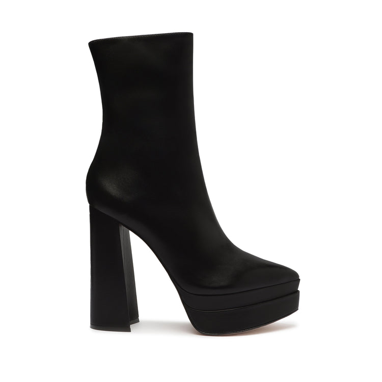 Elysee Platform Bootie Booties Fall 22 5 Black Leather - Schutz Shoes