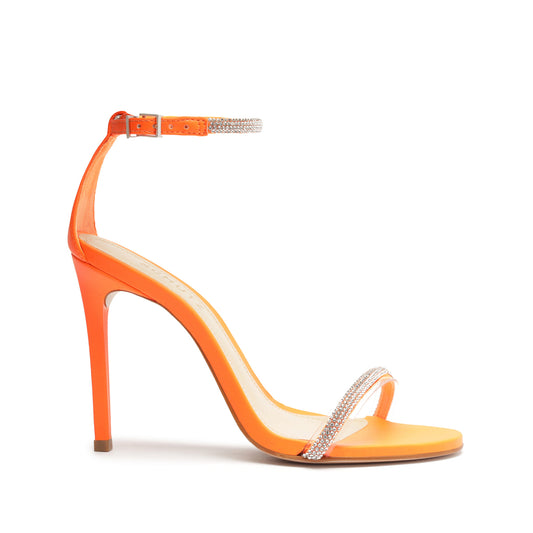 Fabienne Stretch Leather & Vinyl Sandal Sandals OLD 5 Orange Stretch Leather & Vinyl - Schutz Shoes