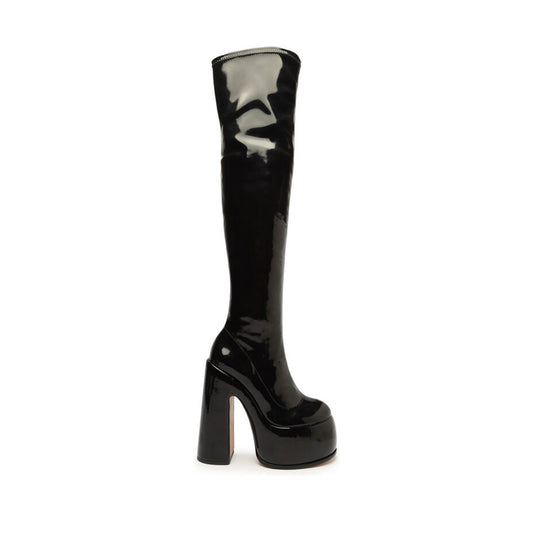 Denise Over The Knee Boot OLD 5 Black Patent Leather - Schutz Shoes