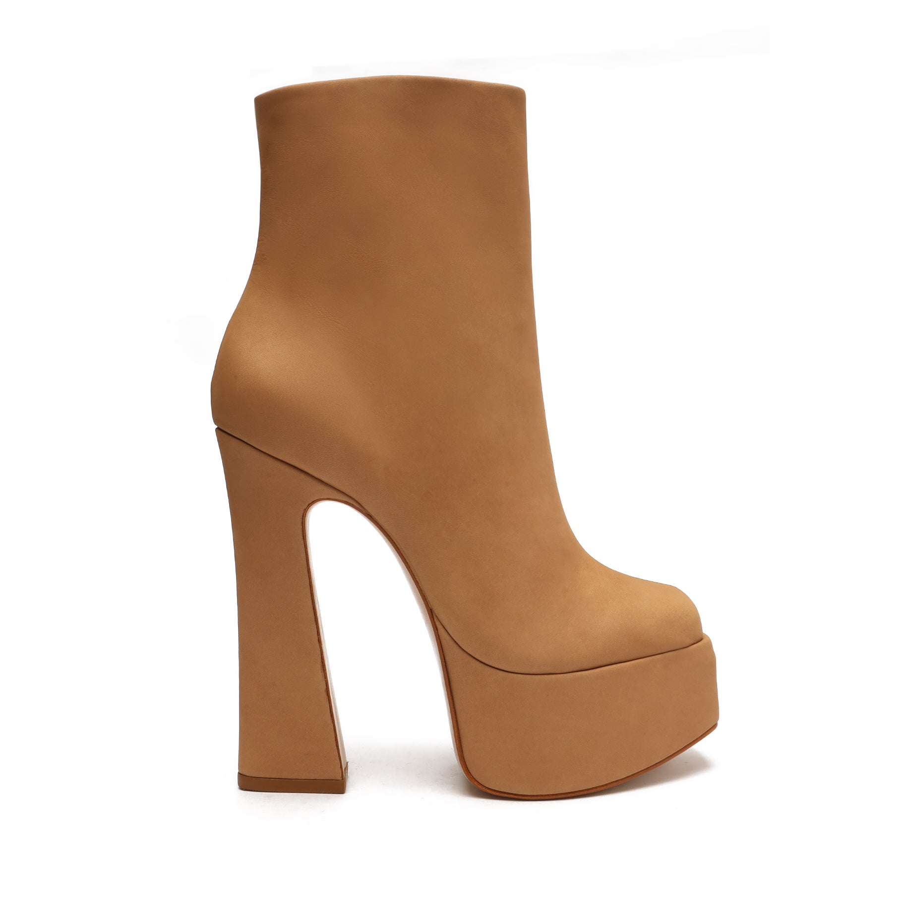 Dolores Platform Nubuck Bootie Booties OLD 5 New Peach Nubuck - Schutz Shoes