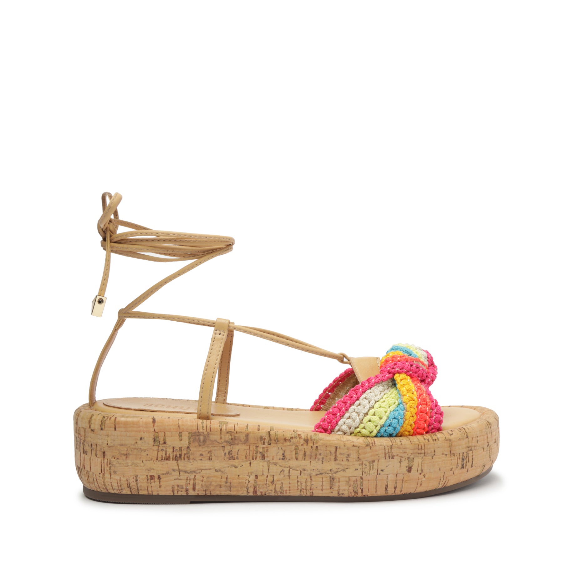 Collie Atanado Leather Sandal Flats Spring 23 5 Light Wood Atanado Leather - Schutz Shoes