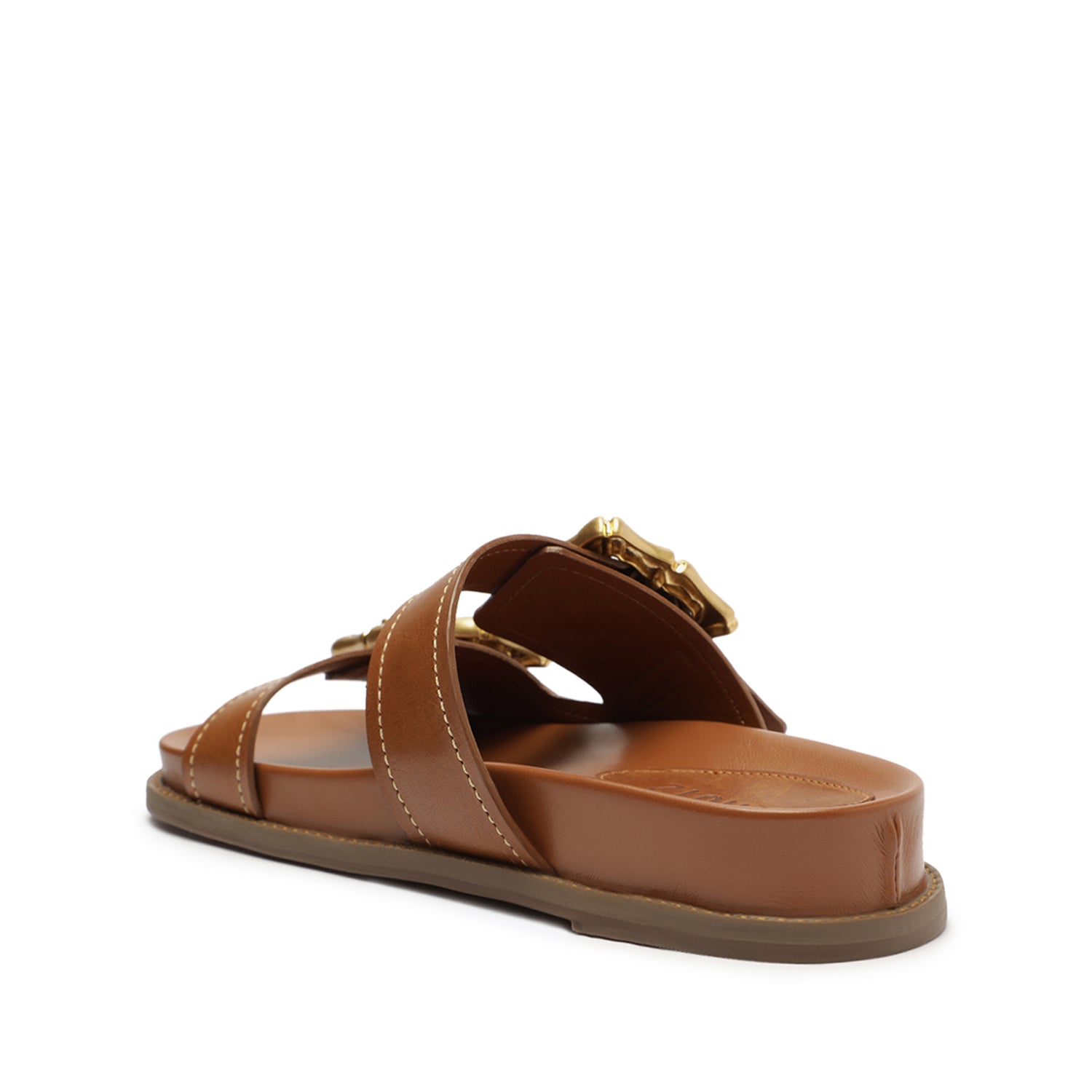 Enola Sporty Leather Sandal New Wood Leather