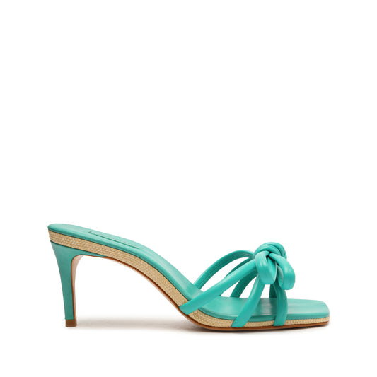 Blossom Mid Sandal Sandals Resort 23 5 Green Ocean Faux Leather - Schutz Shoes