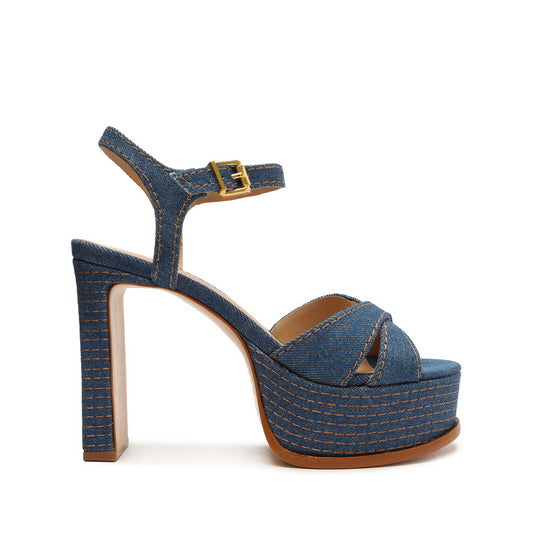 Keefa Casual Denim Sandal Sandals Resort 23 5 Blue Denim - Schutz Shoes