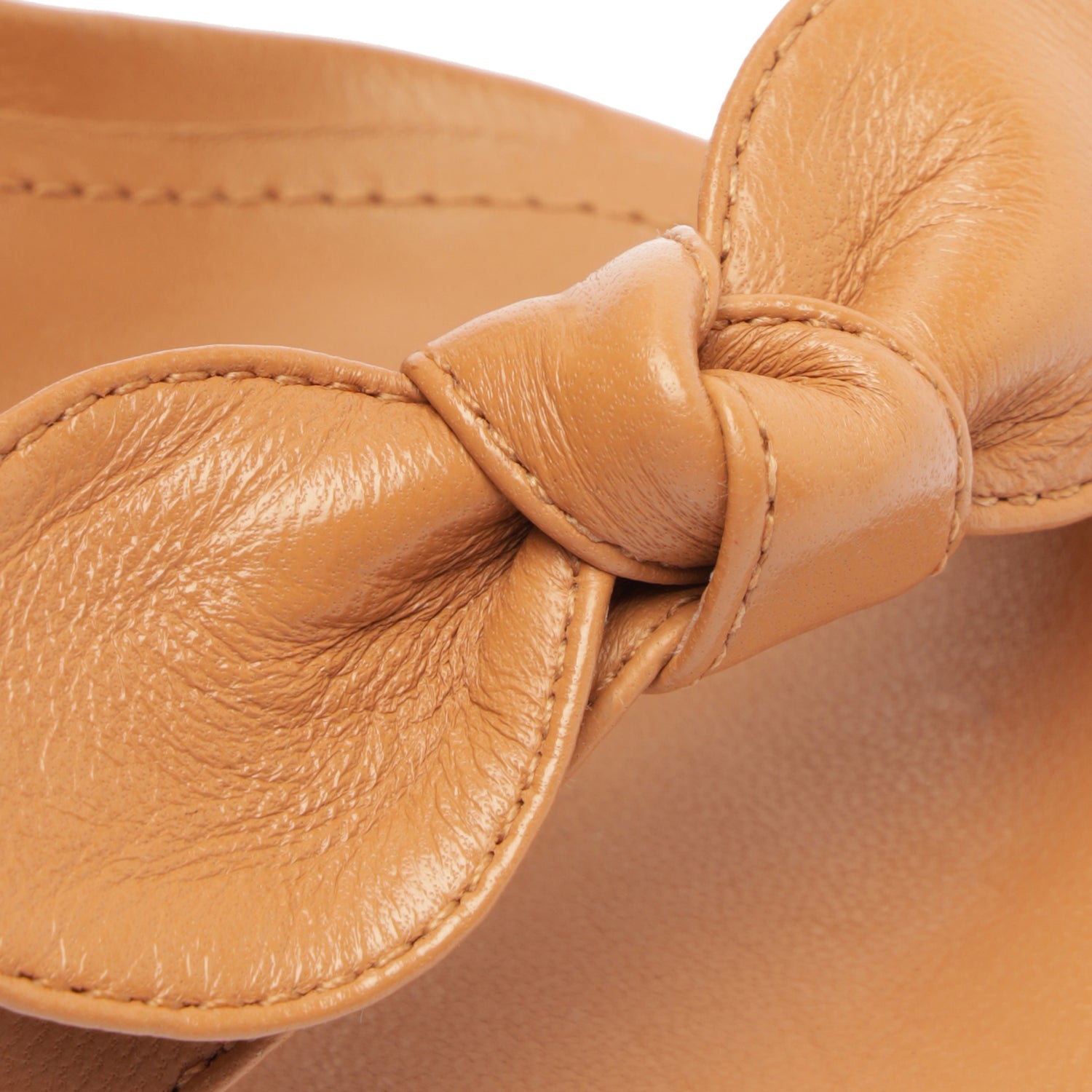 Alia High Nappa Leather Sandal Honey Peach Nappa Leather